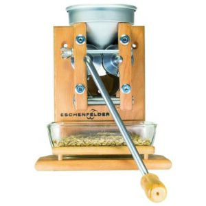 Eschenfelder Wand-Kornquetsche mit Alutrichter