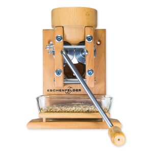 Eschenfelder Wand-Kornquetsche mit Holztrichter