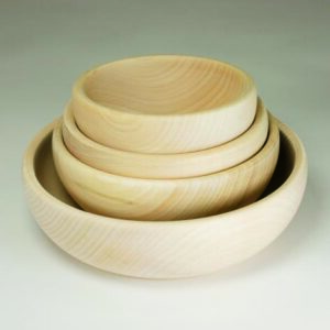 Schüssel-Set Lindenholz 16/18/20/25 cm ø