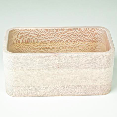 Auffangbehälter rechteckig Buchenholz für Duo