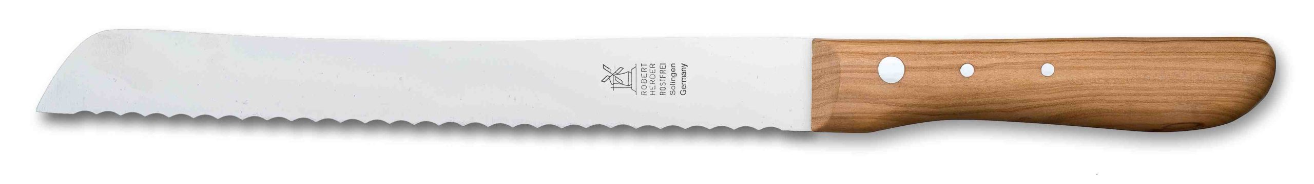 Brotmesser Hochgeschliffen, Olivenholzgriff