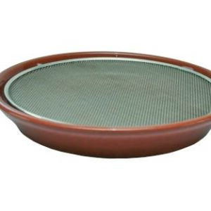 Eschenfelder Kresse-Sieb, Keramik braun, 21, 5 cm ø