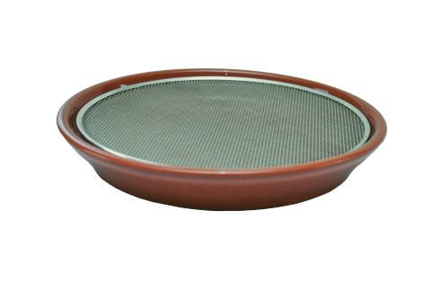 Eschenfelder Kresse-Sieb, Keramik braun, 21, 5 cm ø