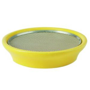 Eschenfelder Kresse-Sieb, Keramik gelb, 12 cm ø