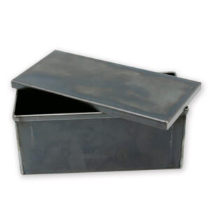 Blauglanzblech Backform mit Deckel, für 750 g