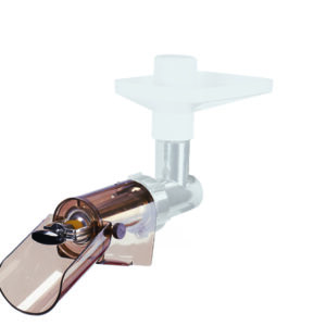 Fruchtpress-Vorsatz, Größe 8, mit Rauchglasschale