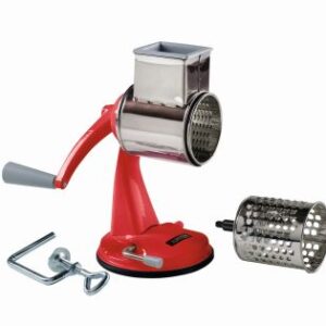 Hand-Reibe mit Vakuumsaugfuß+Zwinge, rot lackiert