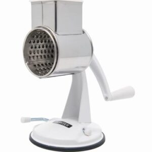 Hand-Reibe mit Vakuumsaugfuß+Zwinge, weiß lackiert