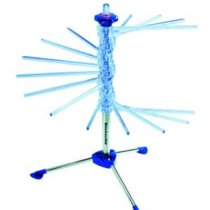 Nudeltrockner / Pastaständer, transparent blau