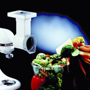 Mes. Rohkostvorsatz MVSA KitchenAid m. 3 Trommeln