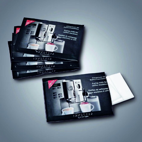 JURA Pflegetücher für alle farbigen JURA Geräte