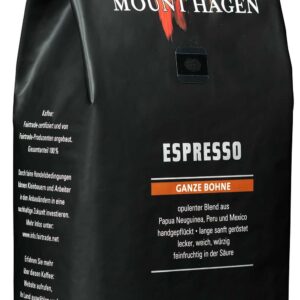 Mount Hagen Espresso Bio 1kg ganze Bohne