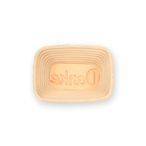 Gärkorb Motiv Danke, eckig (0,5 kg)