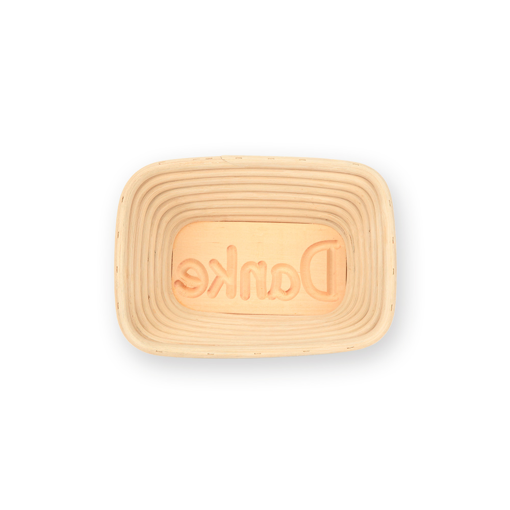 Gärkorb Motiv Danke, eckig (0,5 kg)