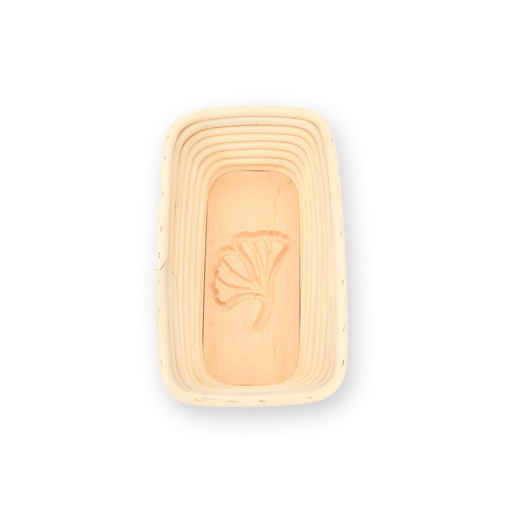 Gärkorb Motiv Ginkgo, eckig (0,75 kg)