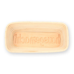 Gärkorb Motiv Hausgemacht, eckig lang (1 kg)