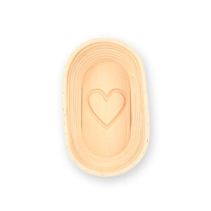 Gärkorb Motiv Herz, oval (1 kg)