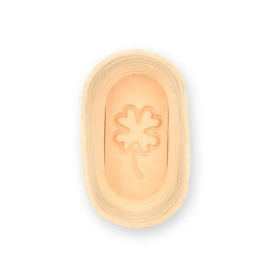 Gärkorb Motiv Kleeblatt, oval (1 kg)